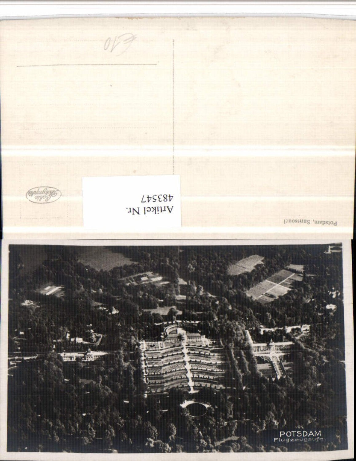 483547, Potsdam Sanssouci aerial photograph