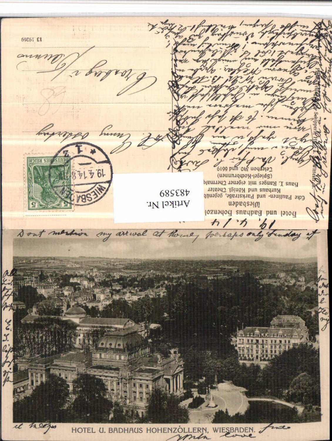 483589,Wiesbaden Hotel u. Badehaus Hohenzollern