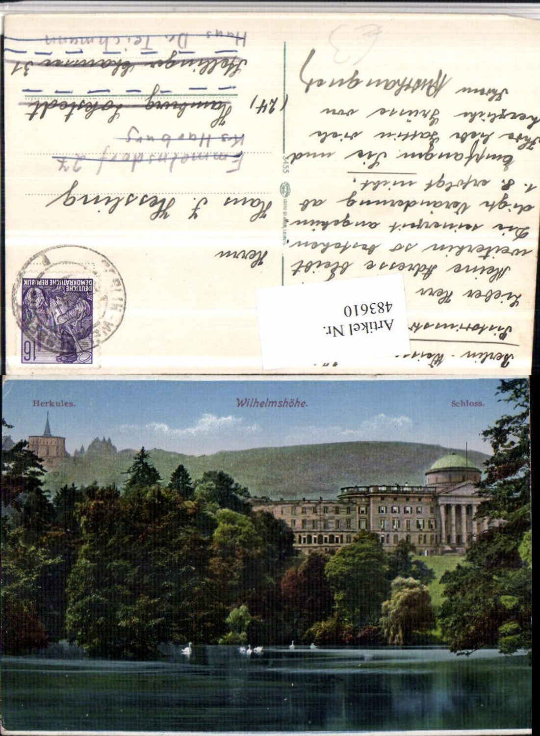 483610,Kassel Wilhelmshöhe Herkules Schloss