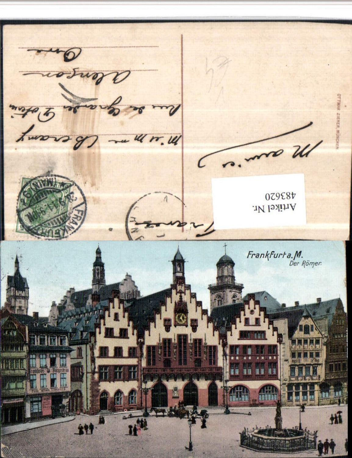 483620,Frankfurt am Main Römer Häuser Brunnen pub Ottmar Zieher