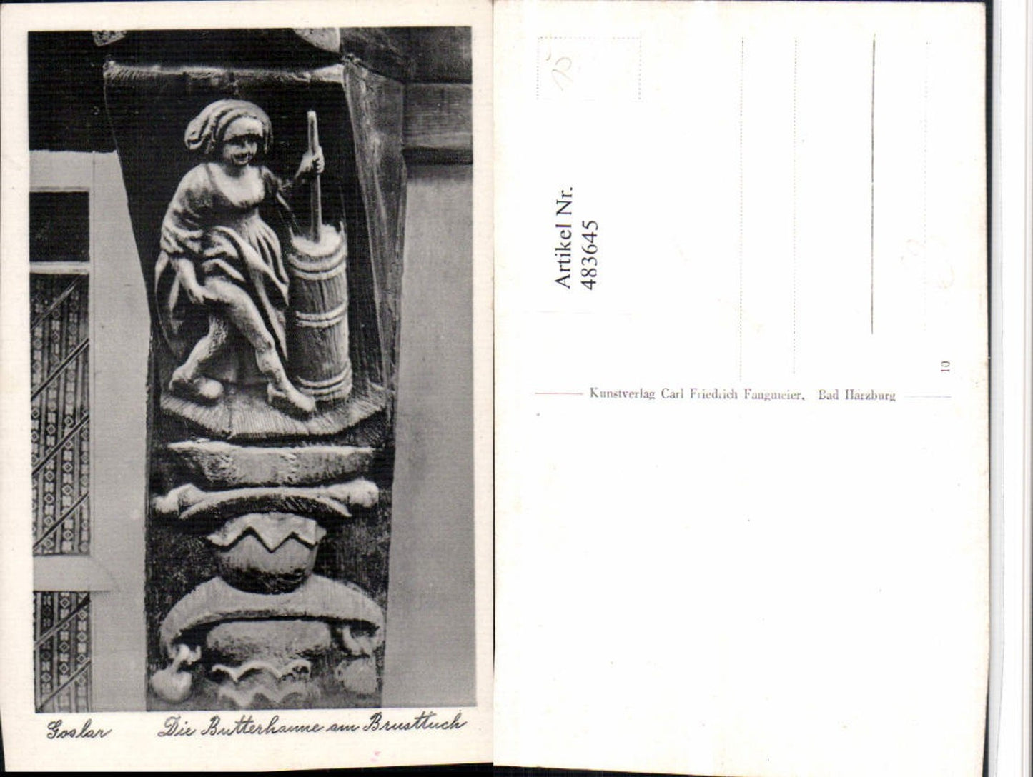 483645,Goslar Butterhanne am Brusttuch Stuck