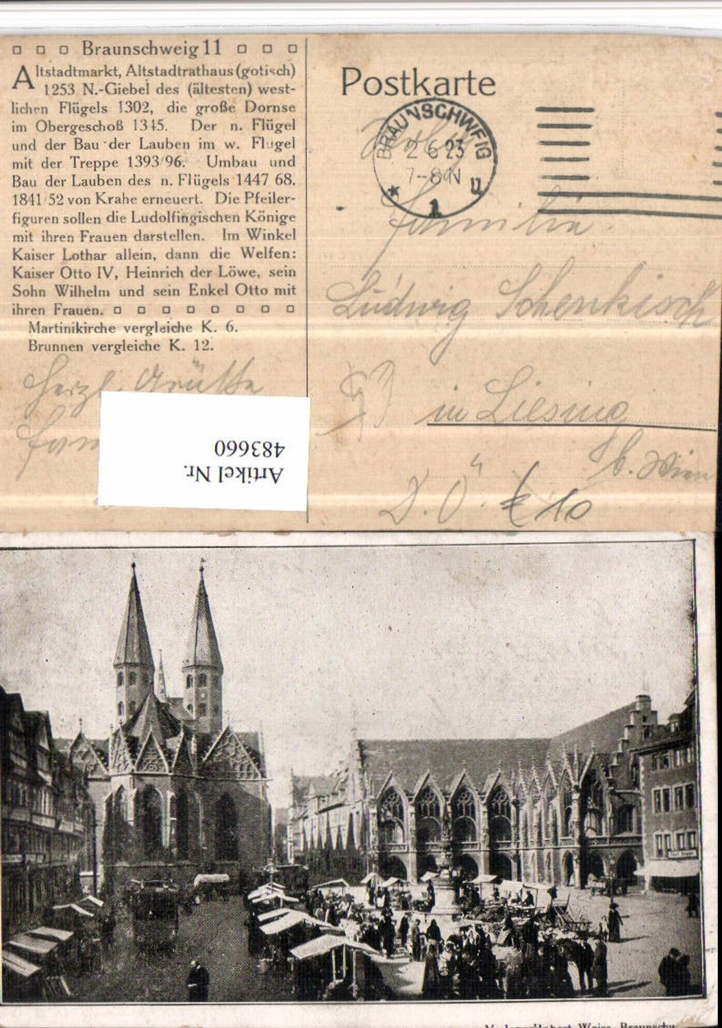 483660,Braunschweig Marktplatz Kirche