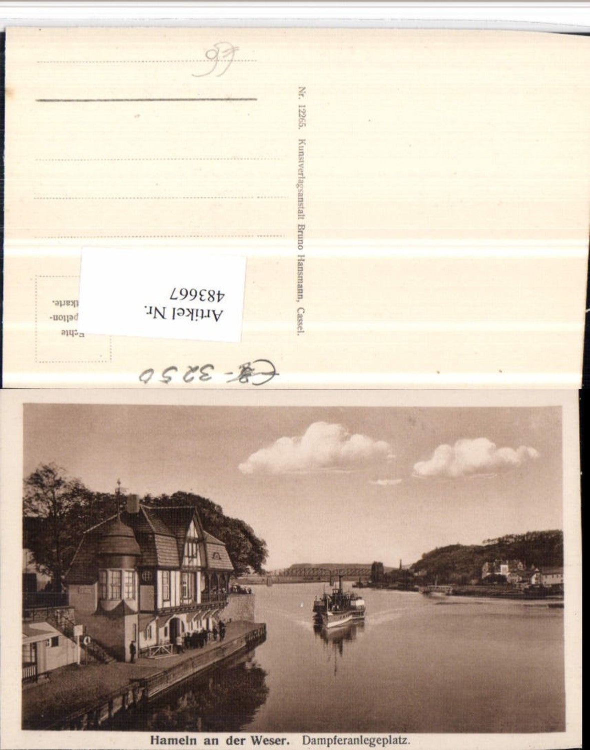 483667,Hameln an d. Weser Dampferanlegeplatz Dampfer