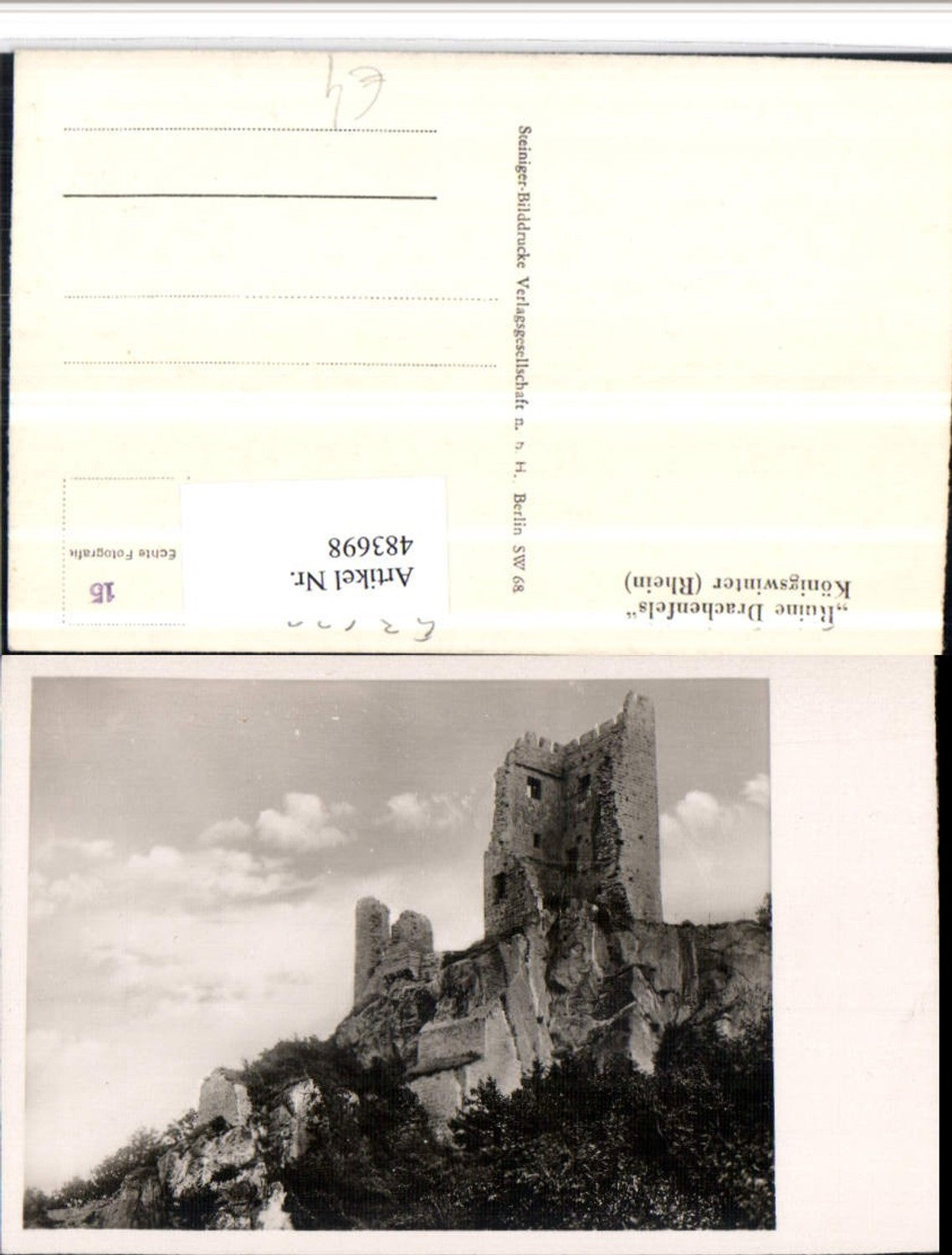 483698,Königswinter am Rhein Ruine Drachenfels