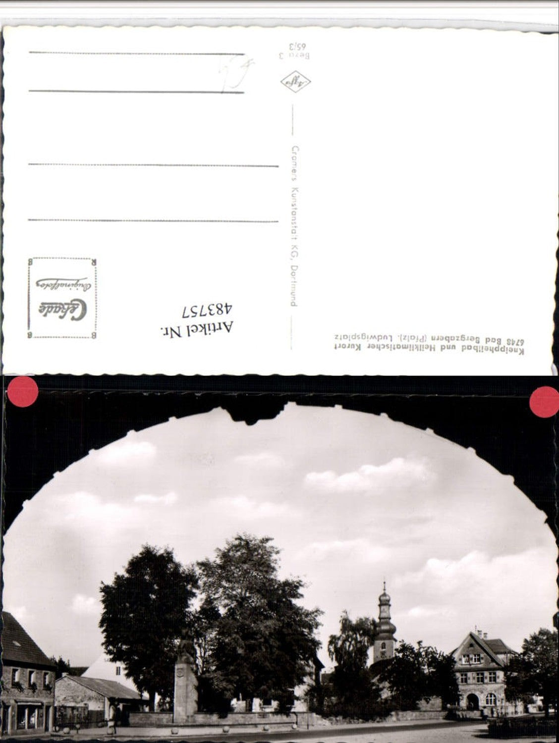 483757,Bad Bergzabern Ludwigsplatz Platz Denkmal