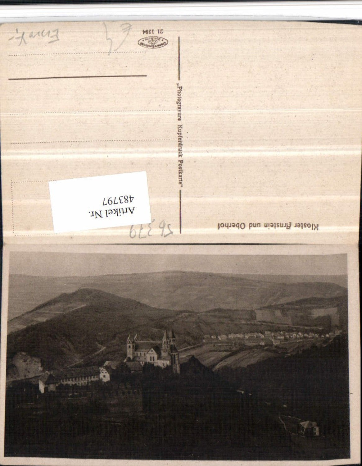 483797,Kloster Arnstein u. Oberhof Totale