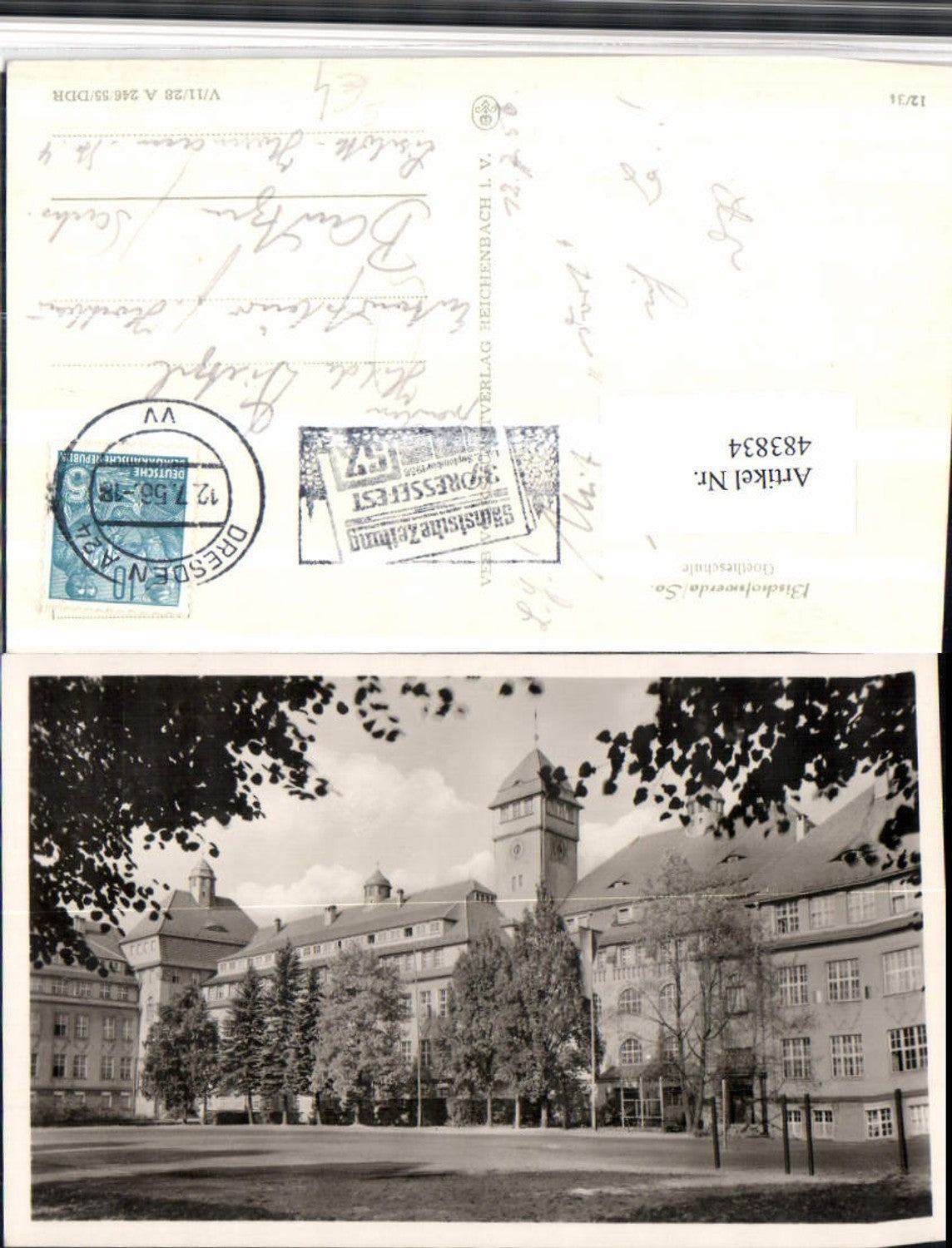 483834,Bischofswerda Goetheschule Sächsische Zeitung Pressefest Stempel
