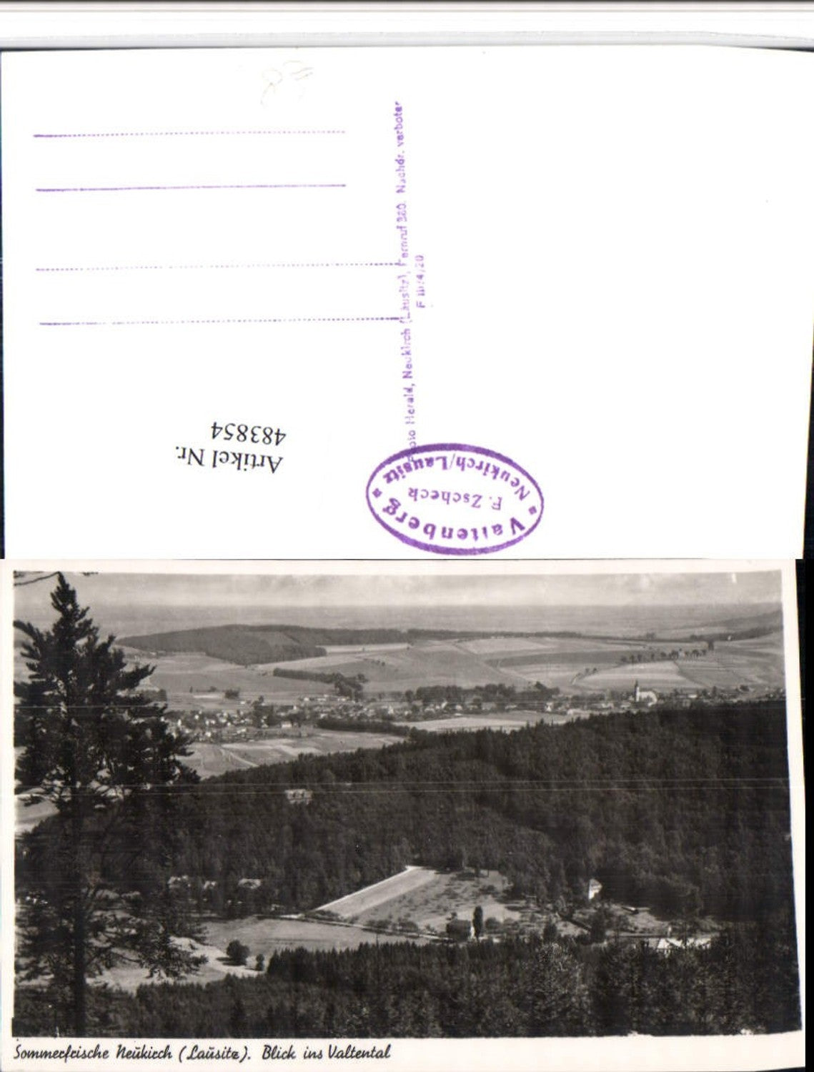 483854,Neukirch Lausitz Teilansicht m. Valtental