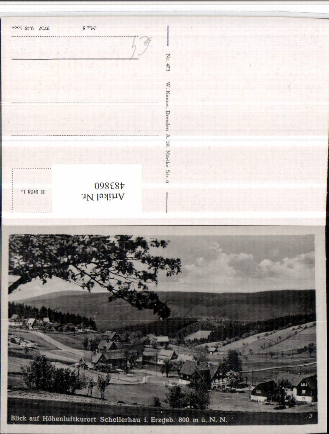 483860,Schellerhau im Erzgebirge Teilansicht