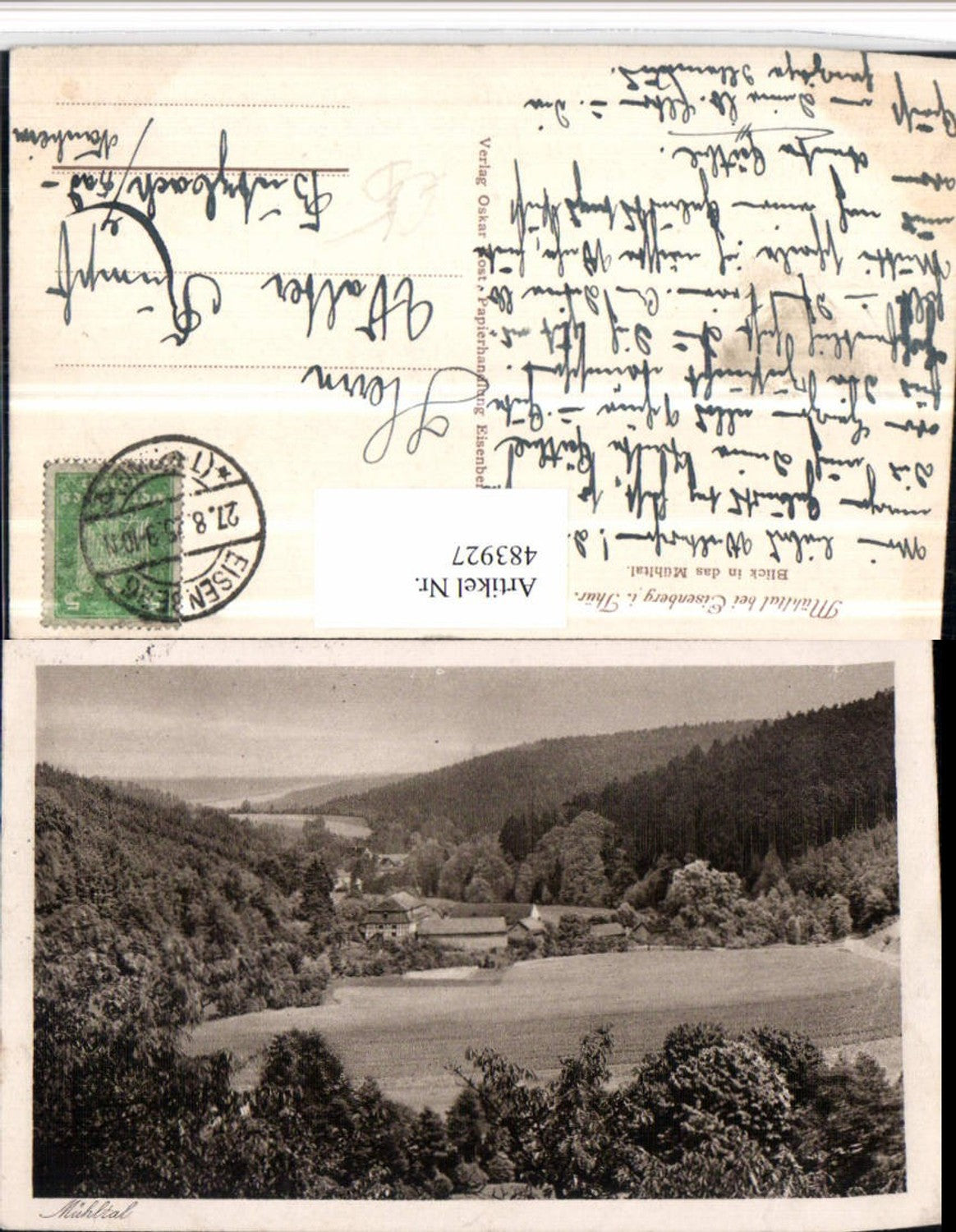 483927, Mühltal near Eisenberg in Thuringia, landscape