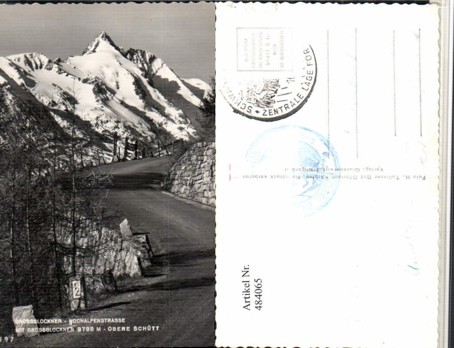484065,Großglockner-Hochalpenstraße b. Heiligenblut Obere Schüt Bergkulisse