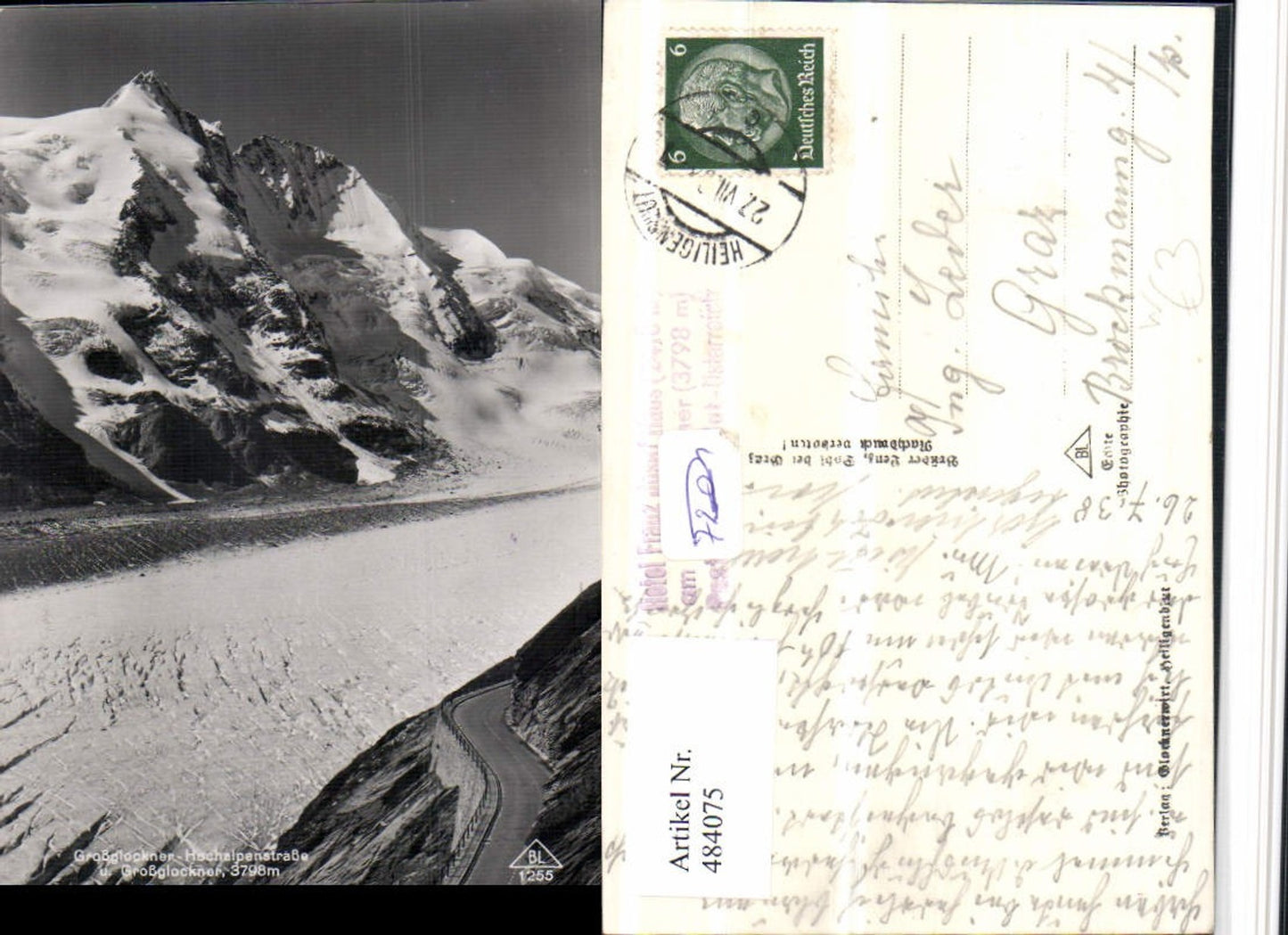 484075,Großglockner-Hochalpenstraße b. Heiligenblut Bergkulisse