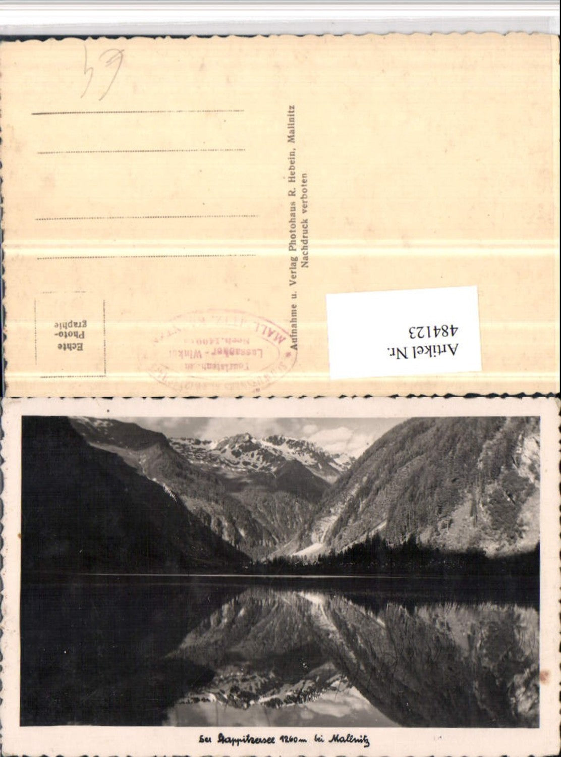484123,Stappitzersee See b. Mallnitz Bergkulisse