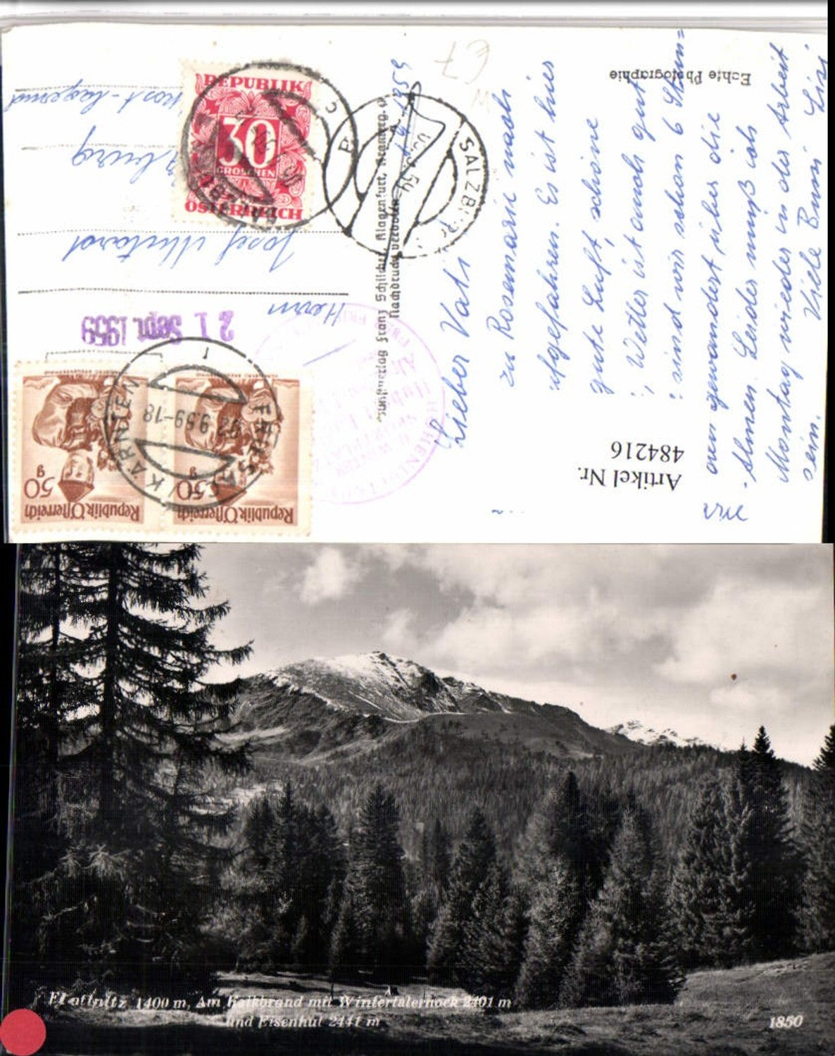 484216,Flattnitz Falkbrand m. Wintertalernock Bergkulisse