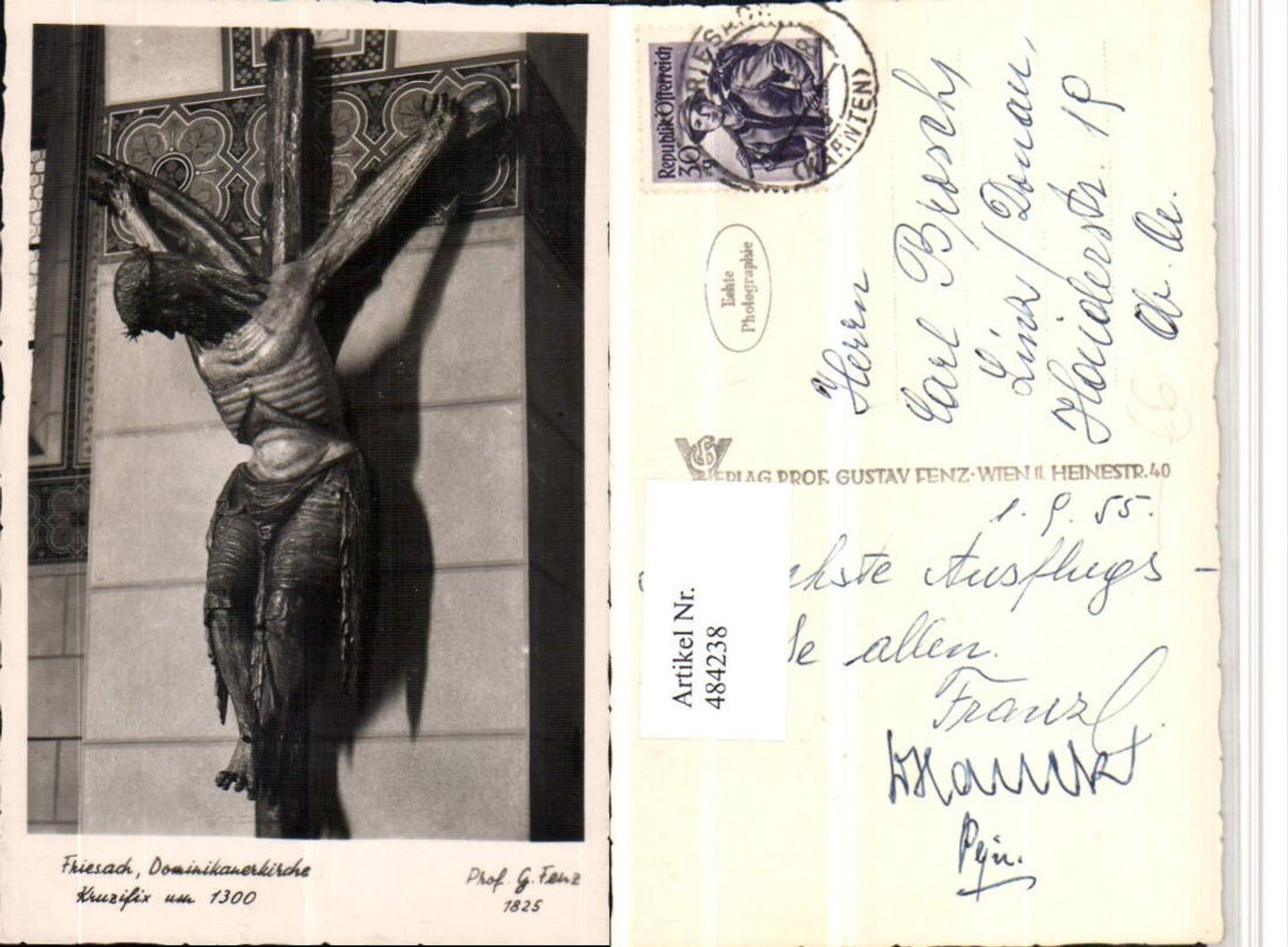 484238,Friesach Dominikanerkirche Kruzifix Detail