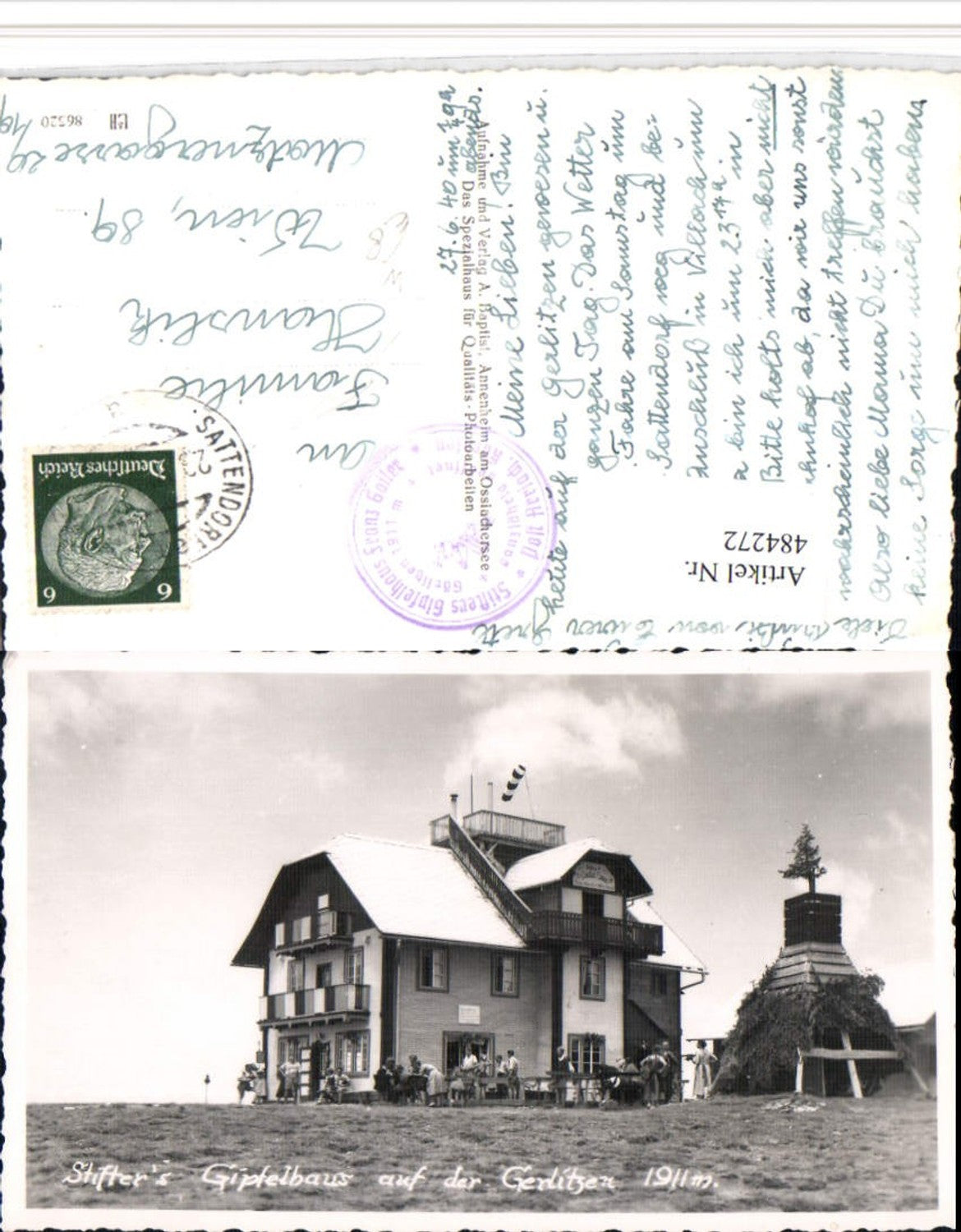 484272,Stifters Gipfelhaus Berghütte auf d. Gerlitzen b. Sattendorf