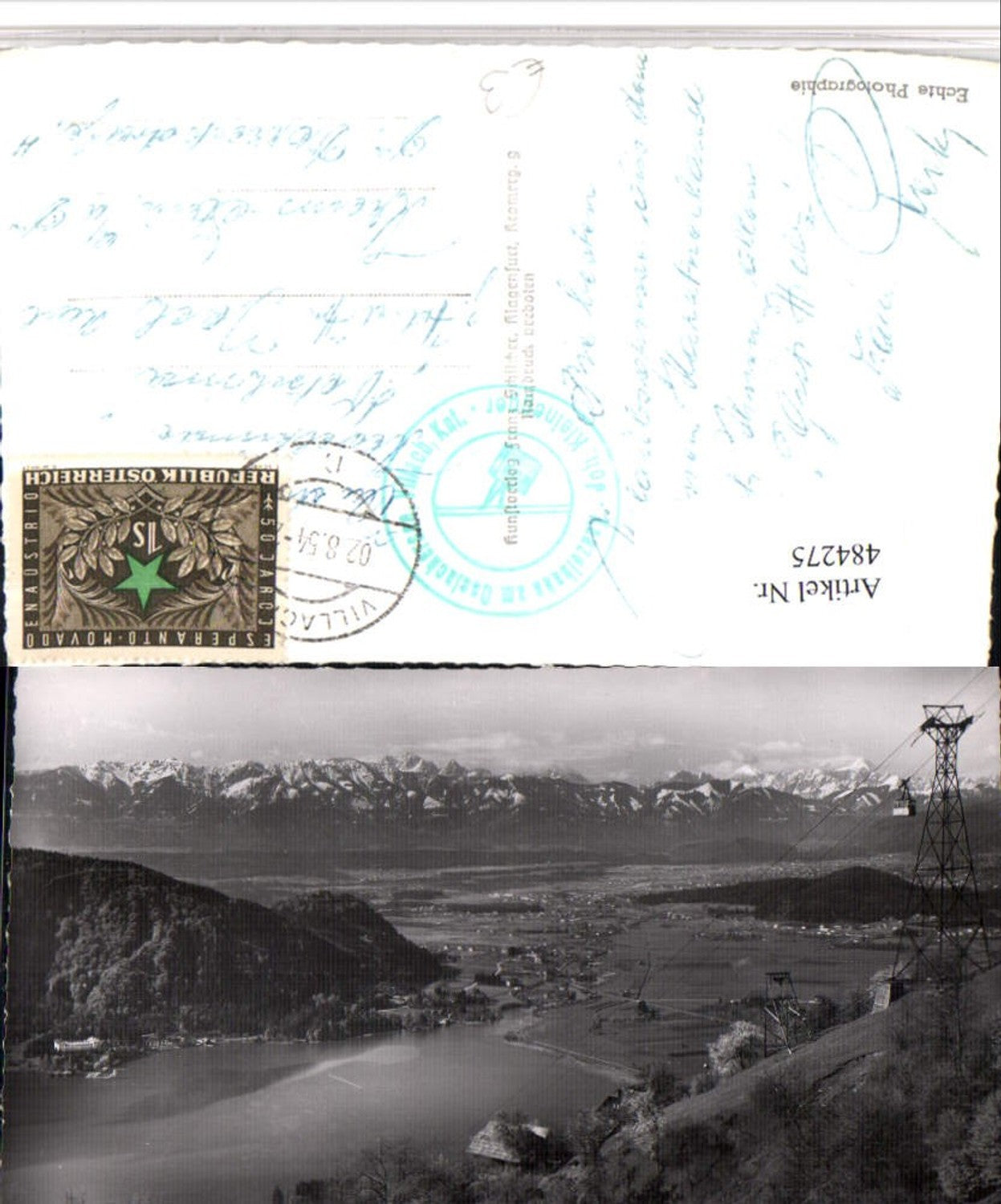 484275,Ossiachersee Kanzelbahn Seilbahn b. Annenheim m. Villach Bergkulisse