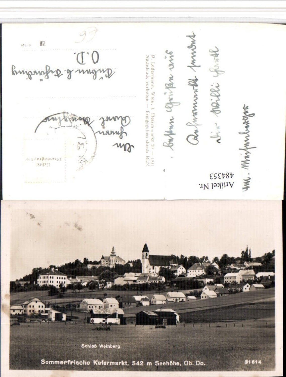 484353,Kefermarkt Totale m. Schloss Weinberg