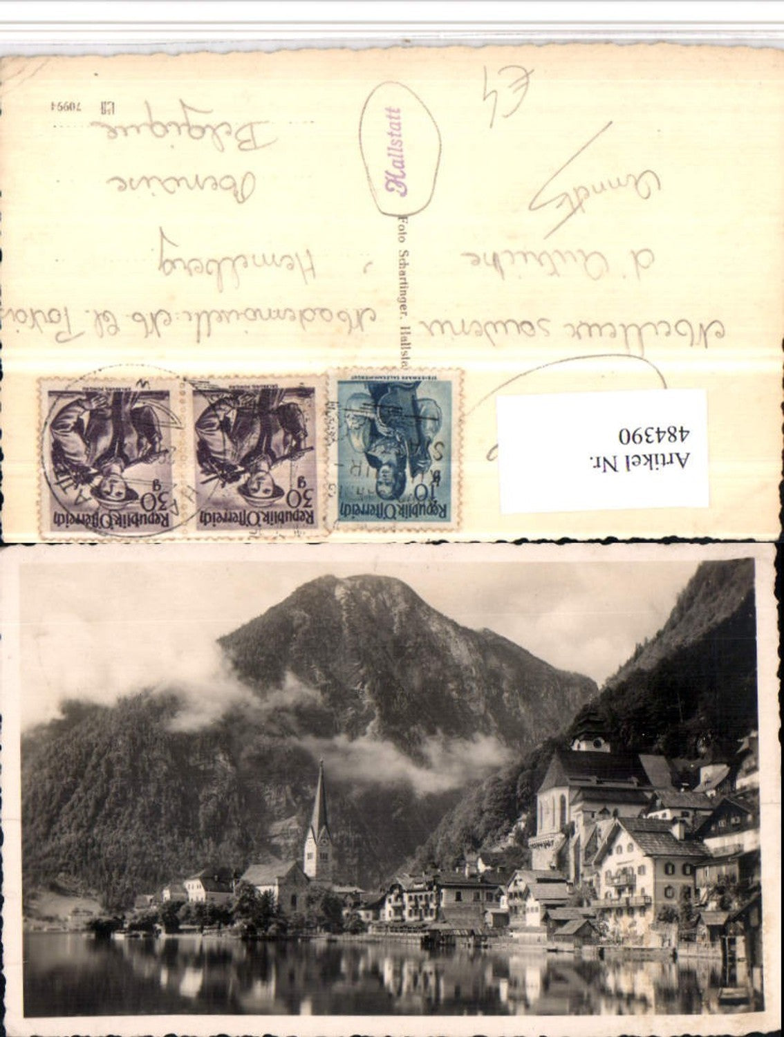 484390,Hallstatt Teilansicht Kirchen