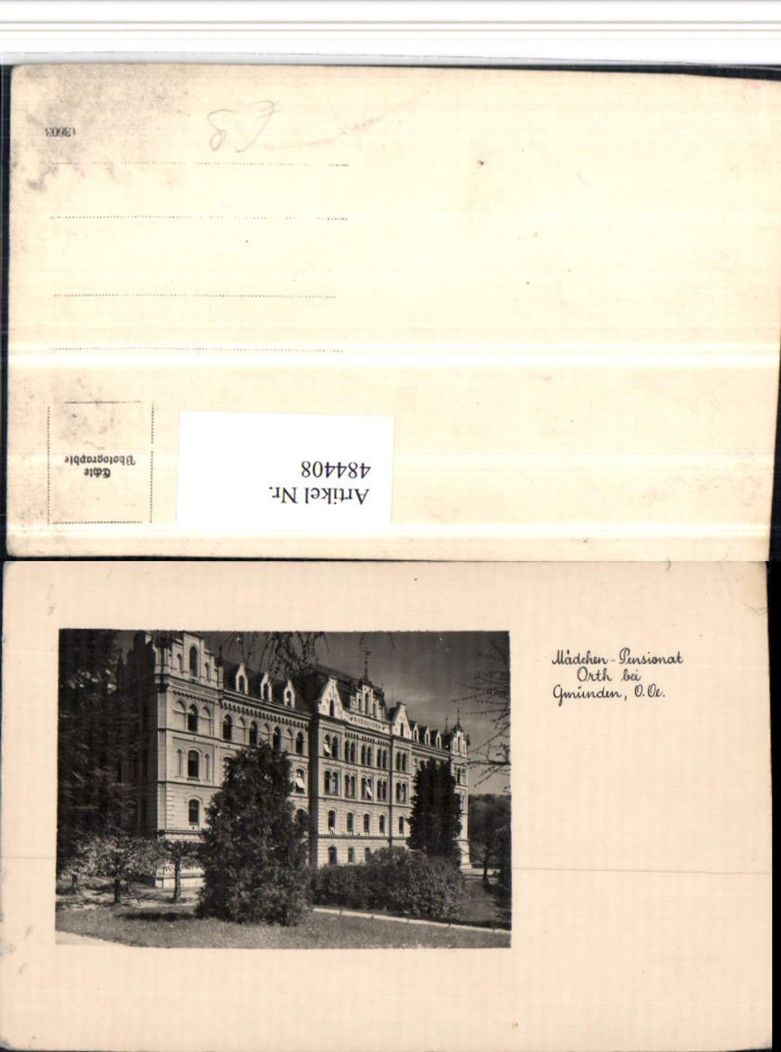 484408,Orth b. Gmunden Mädchen-Pensionat Gebäude