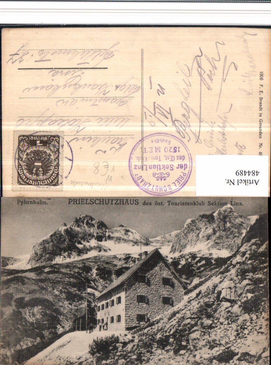 484489,Prielschutzhaus Berghütte b. Hinterstoder Bergkulisse pub Brandt 4825