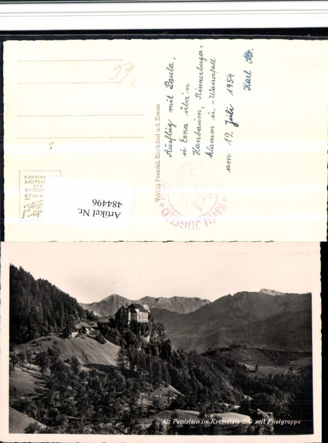 484496,Alt-Pernstein Burg im Kremstal b. Micheldorf Bergkulisse