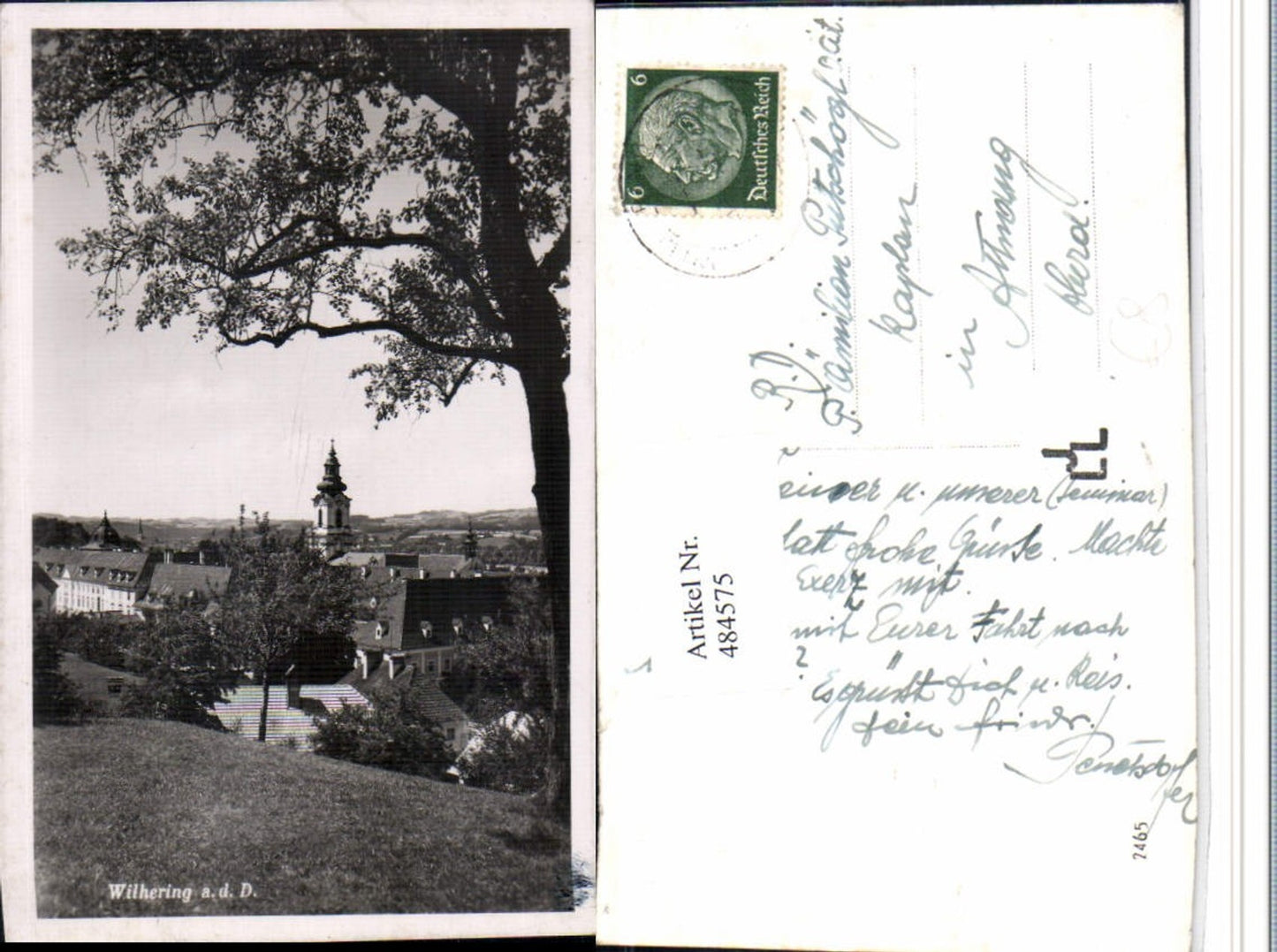 484575, Wilhering on the Danube, partial view of the monastery