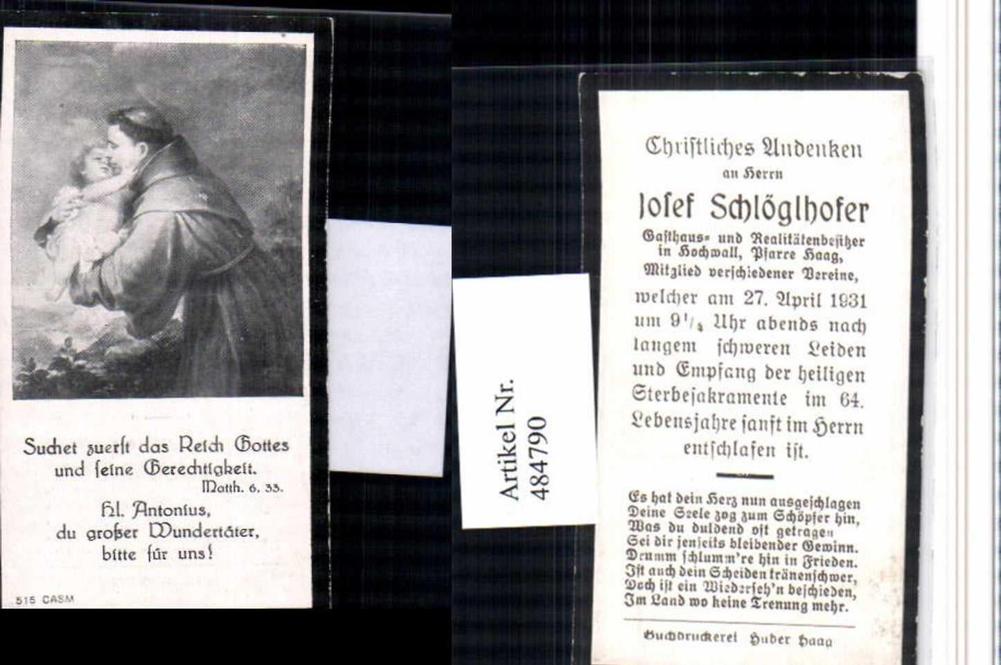 Alte Ansichtskarte – Old Postcard