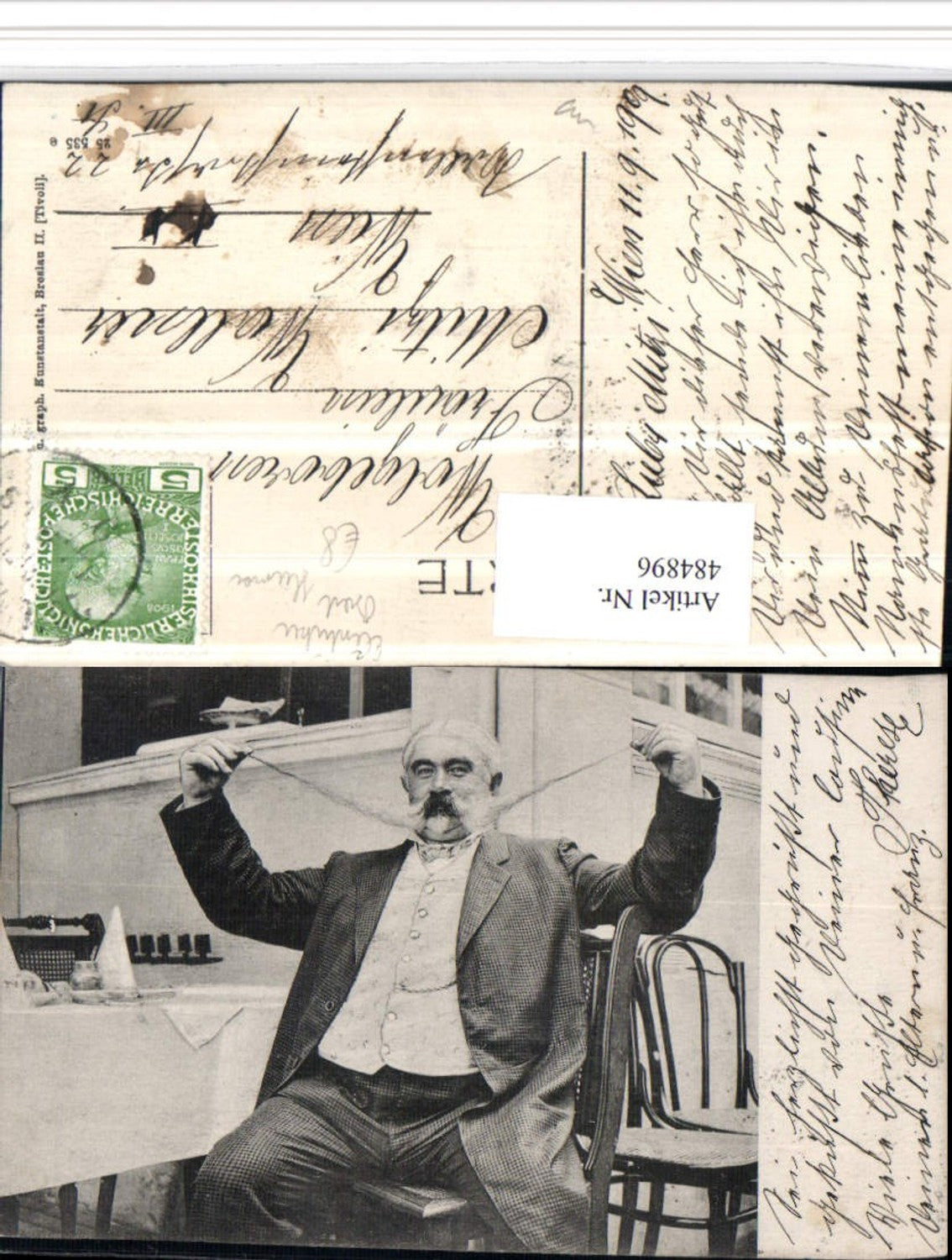 484896,Scherz Humor Exzentriker Mann m. Langem Bart