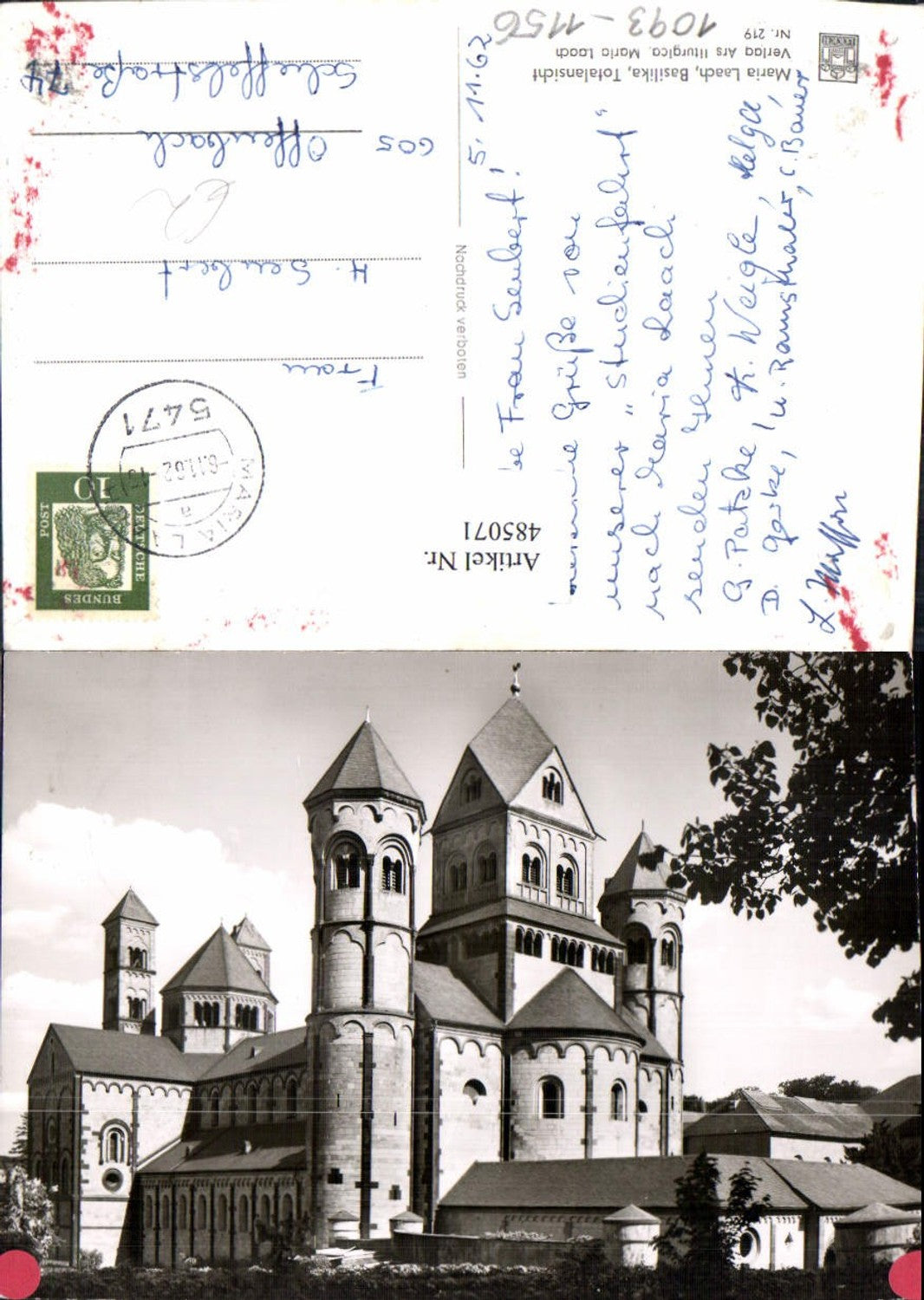 485071,Kirche Maria Laach Basilika Totalansicht