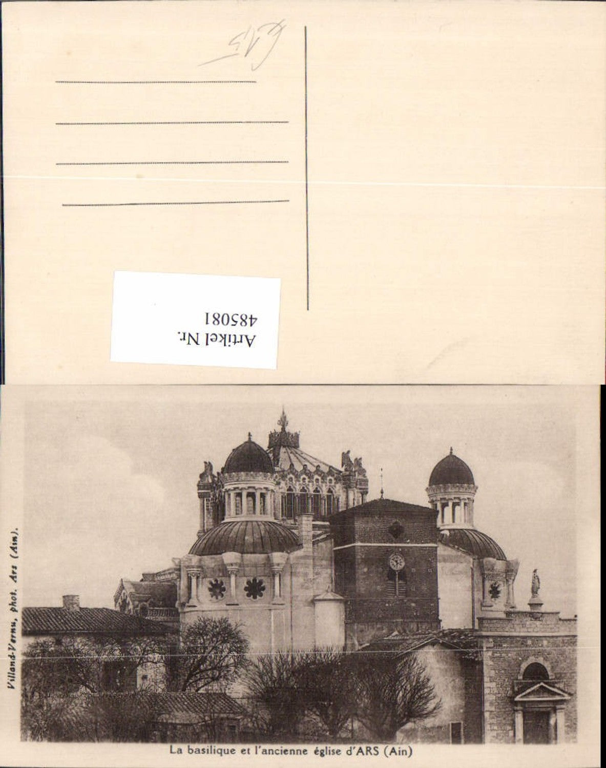485081,Kirche Ars Ain La basilique et l ancienne eglise