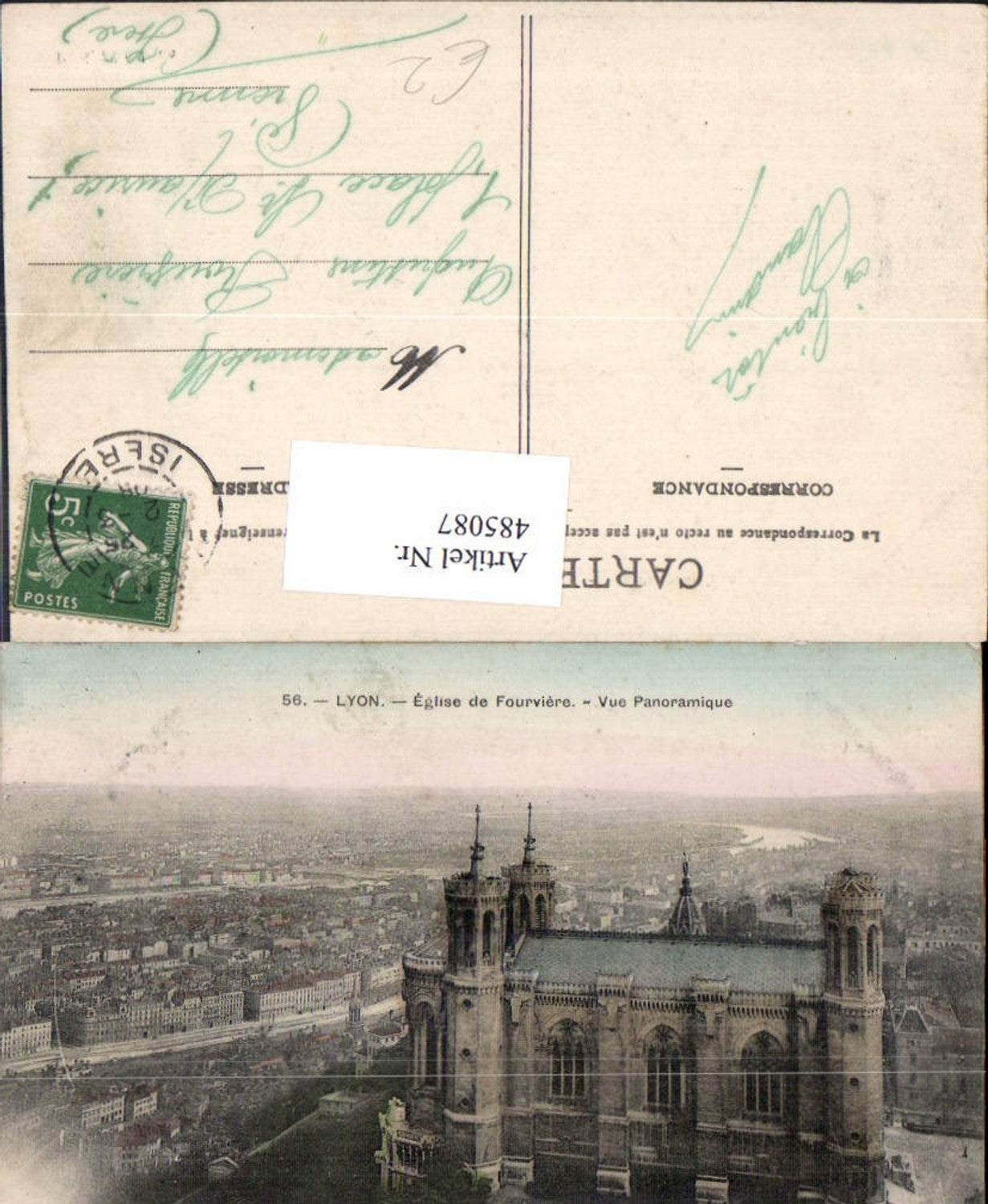 485087,Kirche Lyon Eglsie de Fourviere Vue Panoramique