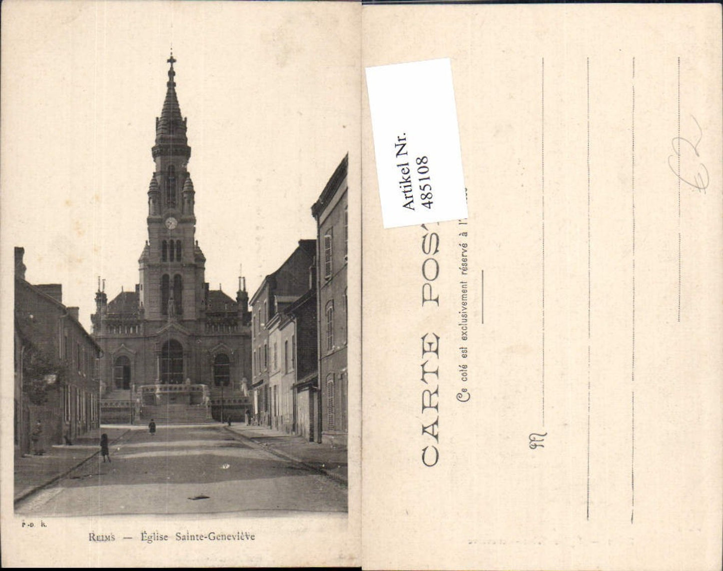 485108,Kirche Reims Eglise Sainte-Genevieve
