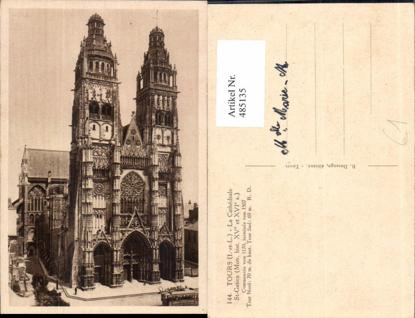 485135,Kirche Tours La Cathedrale St-Gatien