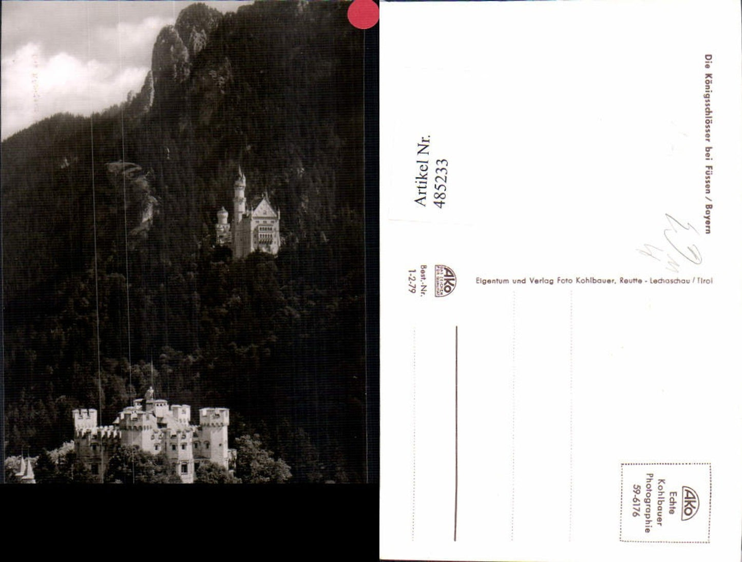 485233,Schloss Königsschloss Hohenschwangau Neuschwangau b. Füssen