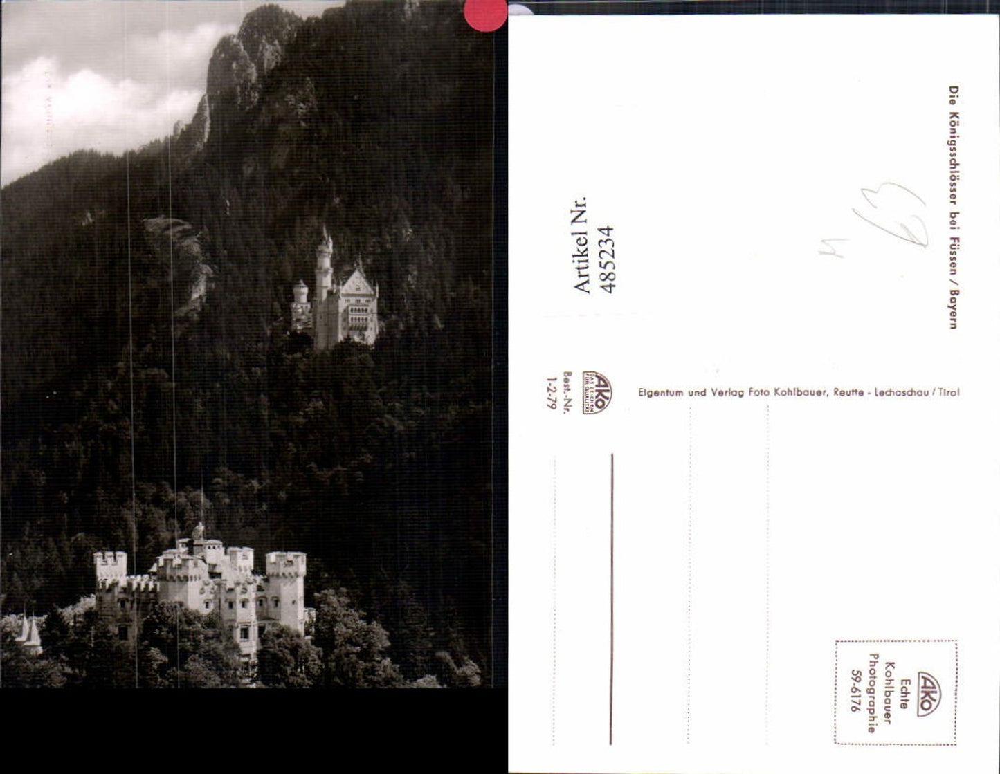 485234,Schloss Königsschloss Hohenschwangau Neuschwangau b. Füssen