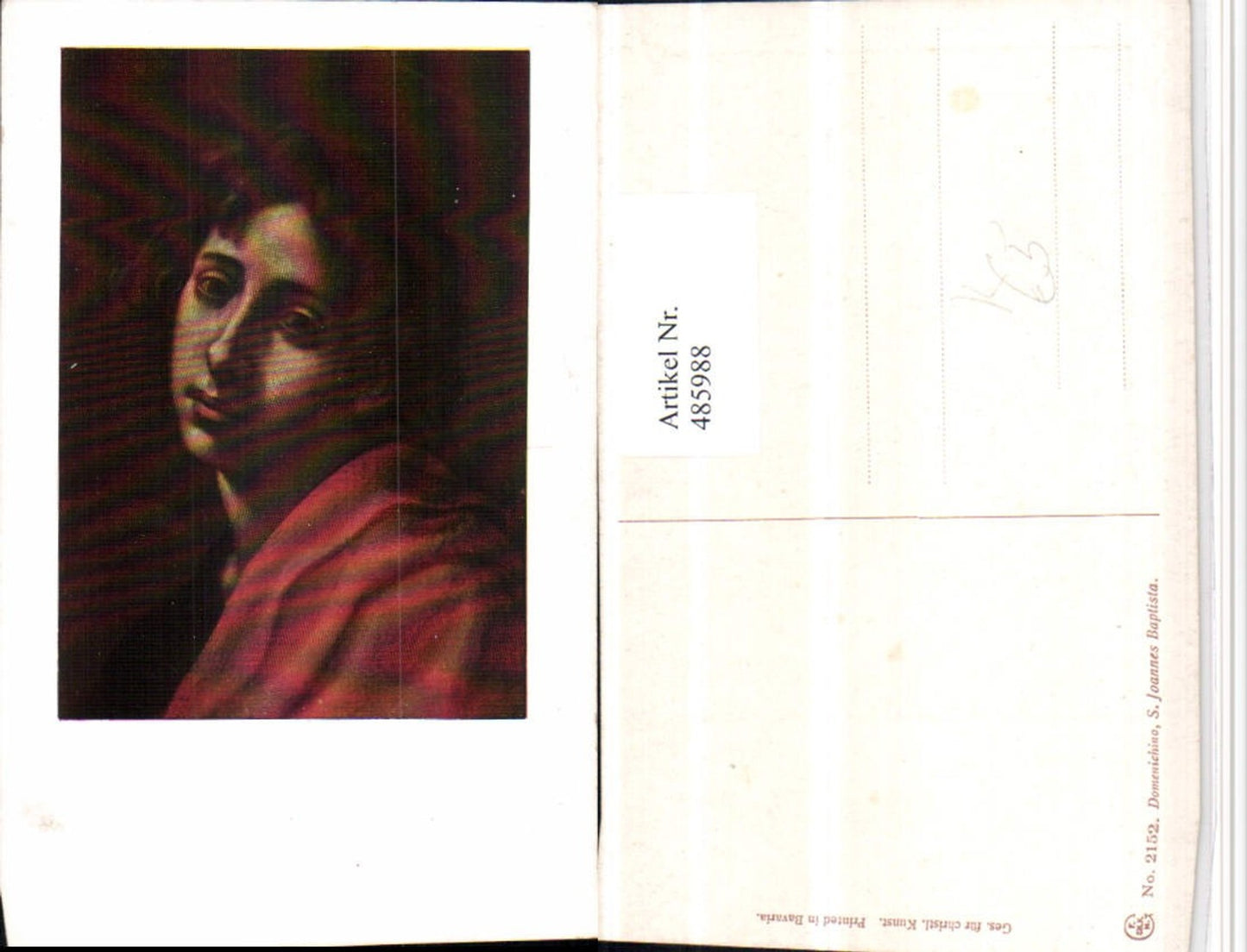 485988,Künstler AK Domenichino S. Joannes Baptista Portrait