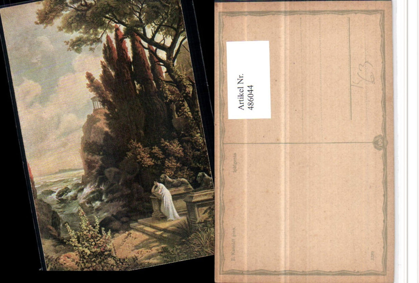 486044,Künstler AK E. Kanoldt Iphigenia Küste Partie