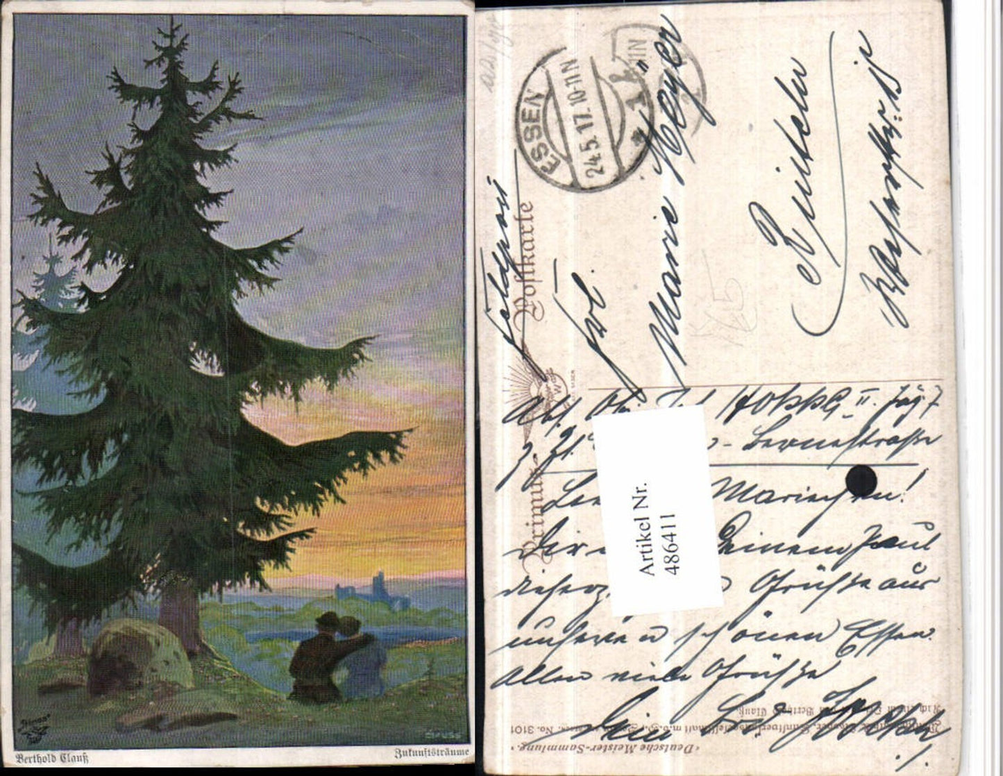 486411,Primus AK 3101 Künstler Berthold Clauß Zukunftsträume Liebe Baum