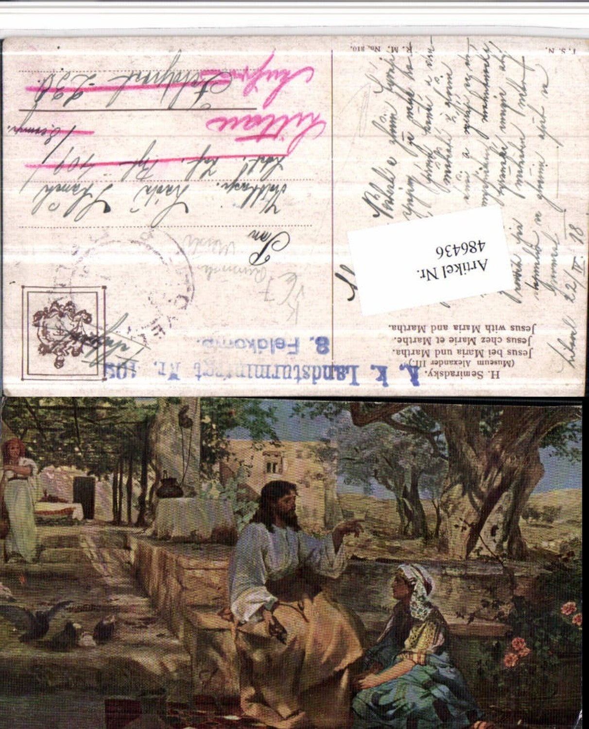 486436,Theo Stroefer Russische Meister 310 Künstler H. Semiradsky Jesus Maria Martha