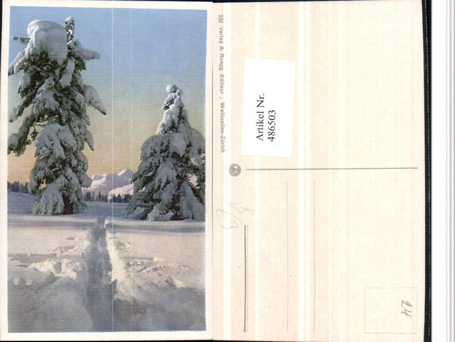 486503,Fotokunst A. Ruegg 530 Winterlandschaft Bäume