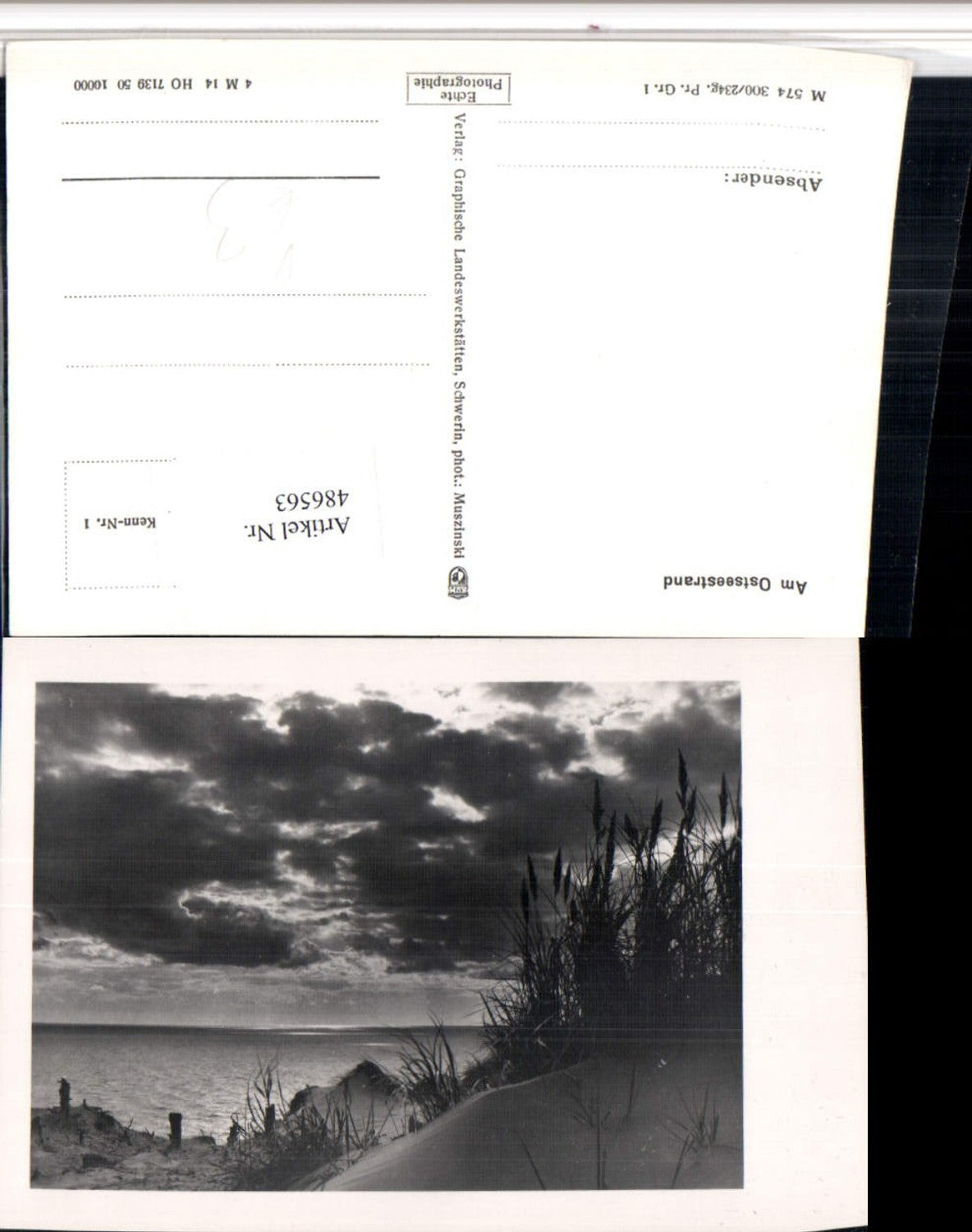 486563,Fotokunst Ostseestrand Partie pub Graphische Landeswerkstätte Schwerin