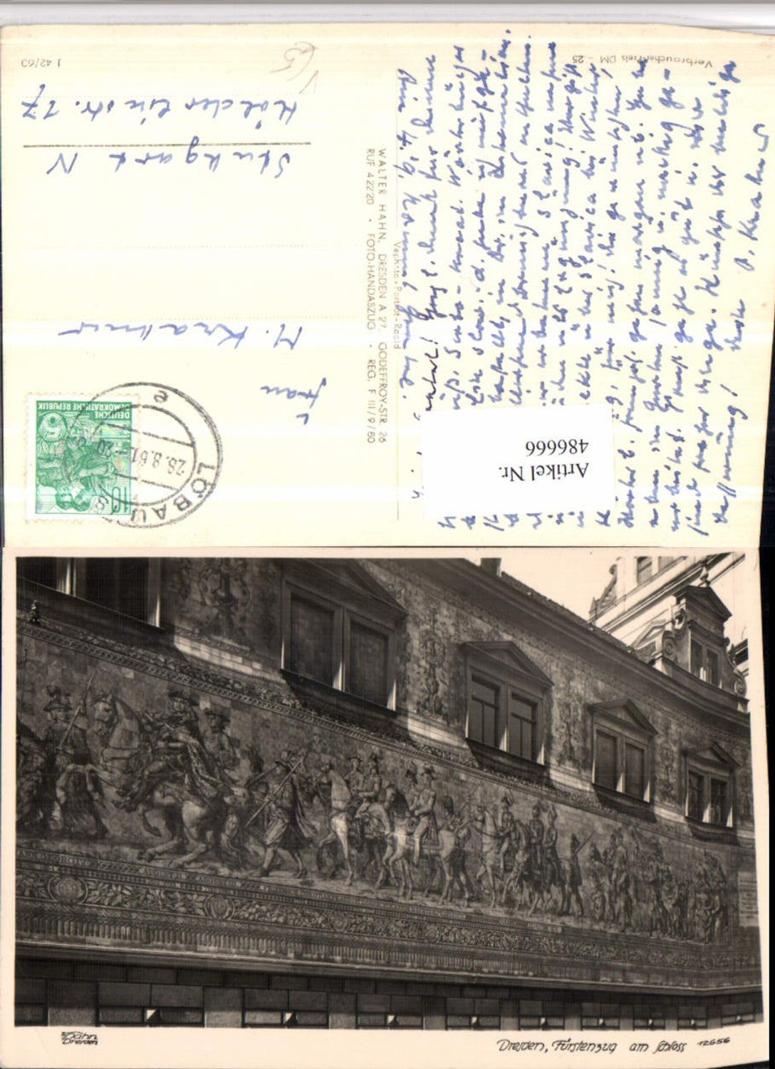 486666,Fotokunst Walter Hahn 12656 Dresden Fürstenzug am Schloss