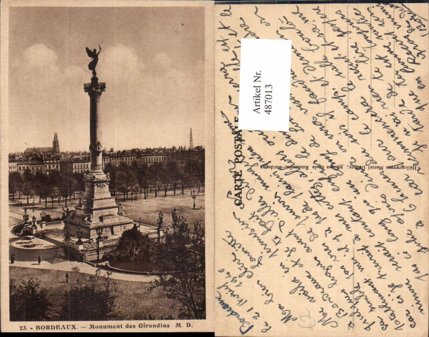 487013,Statue Bordeaux Monument des Girondins