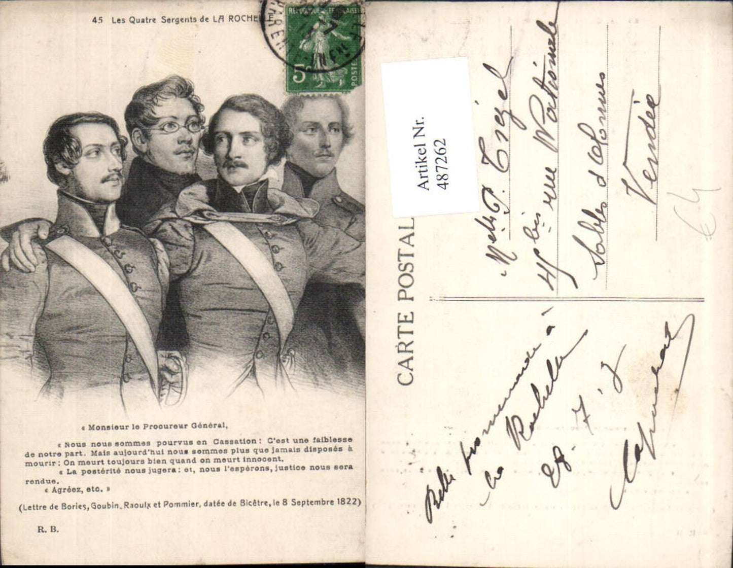 487262,Politiker Monsieur le Procoureur General Les Quatre Sergents de La Rochelle