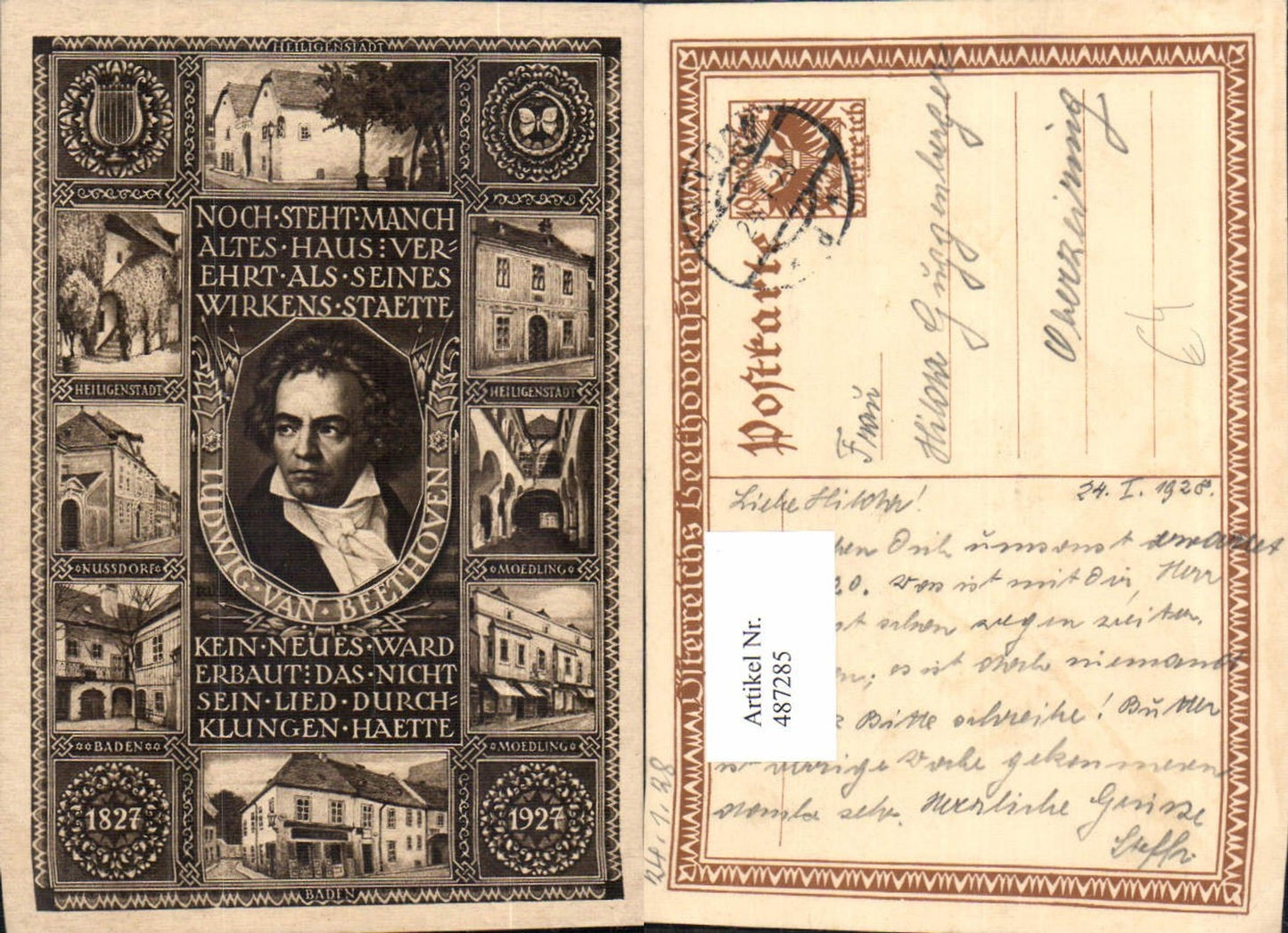 487285,Ludwig van Beethoven Häuser Heiligenstadt Nussdorf Mödling Komponist