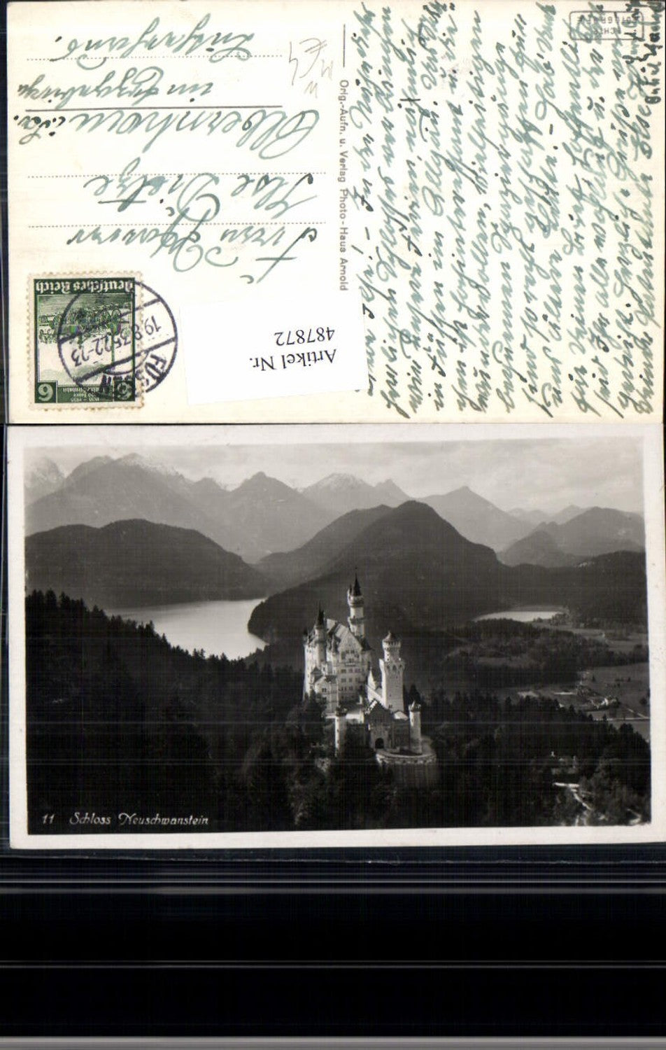 487872,Foto Ak Königsschloss Schloss Neuschwanstein Schwangau