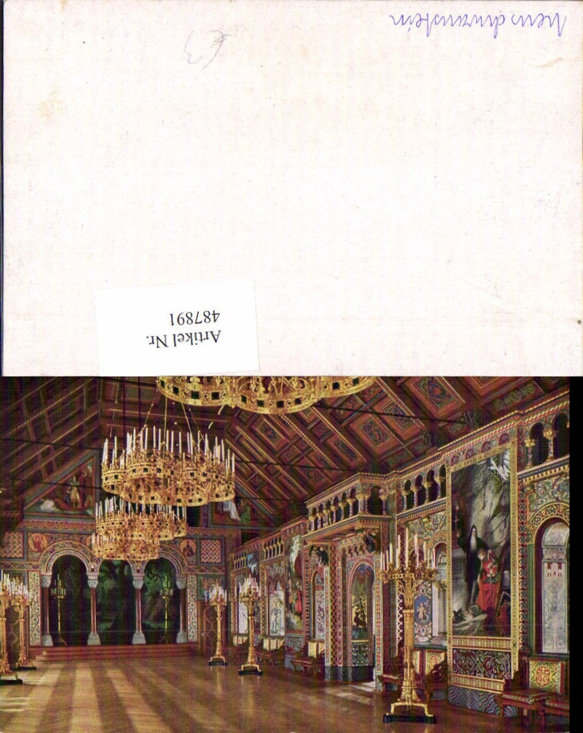 487891, Neuschwanstein Castle Interior view Hall