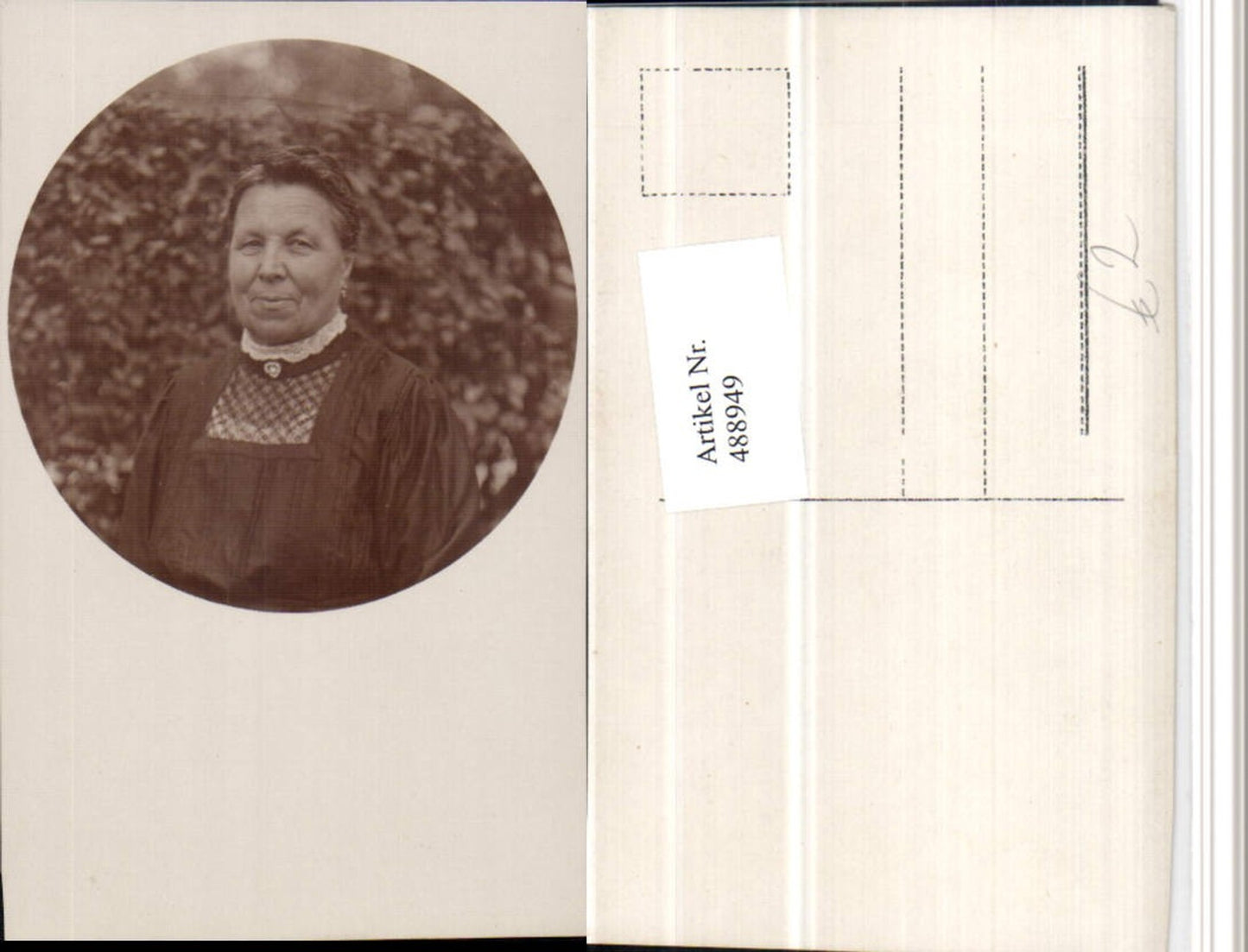 488949,Foto AK Frau Portrait