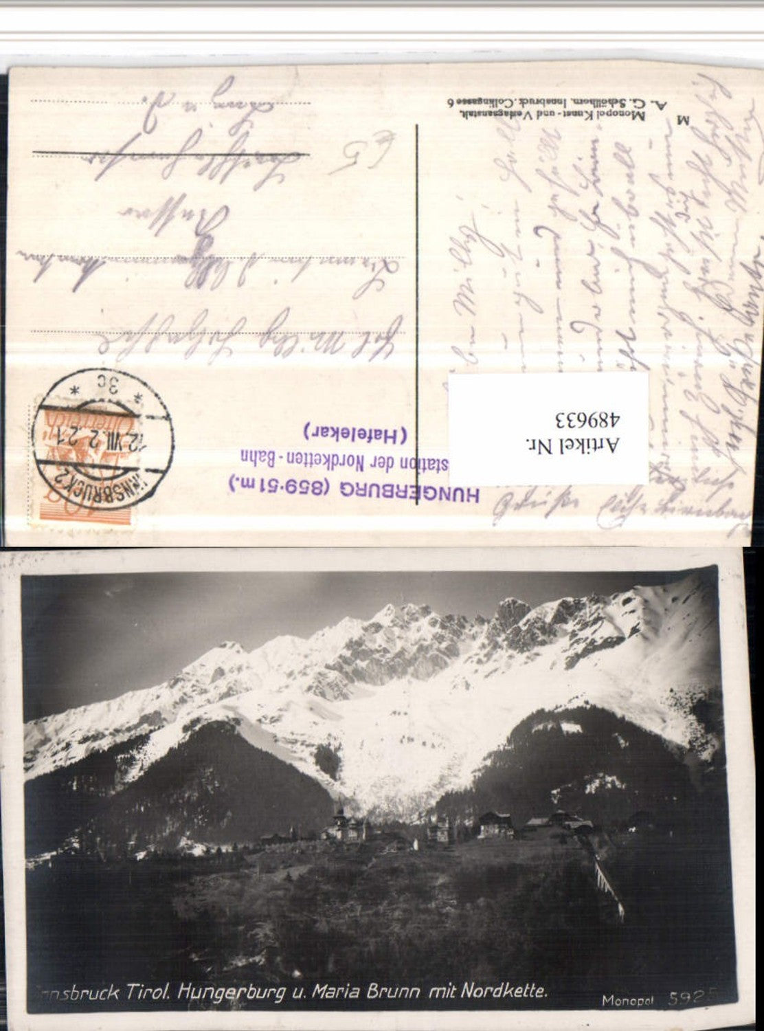 Alte Ansichtskarte – Old Postcard